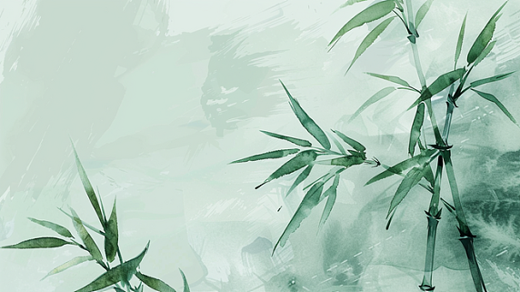 创意江南竹林清明节中国风插画5