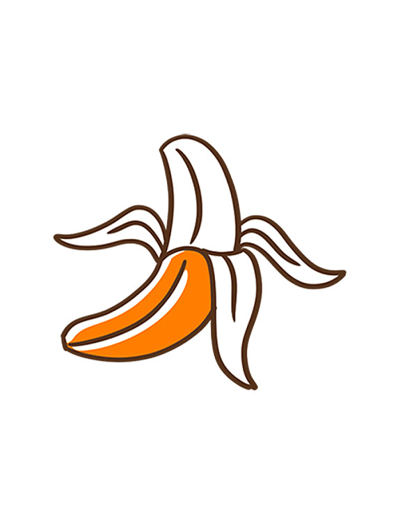 潮流美式贴纸香蕉