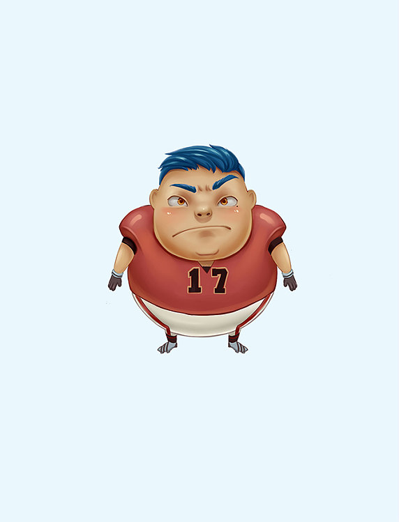 职业人物体育运动Q版元素插画