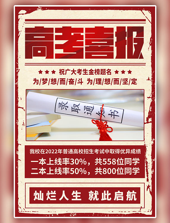 高考倒计时怀表白色撕纸海报