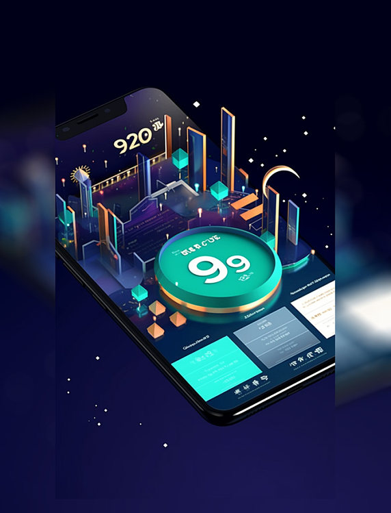 3d购物节日期手机电商小场景APP