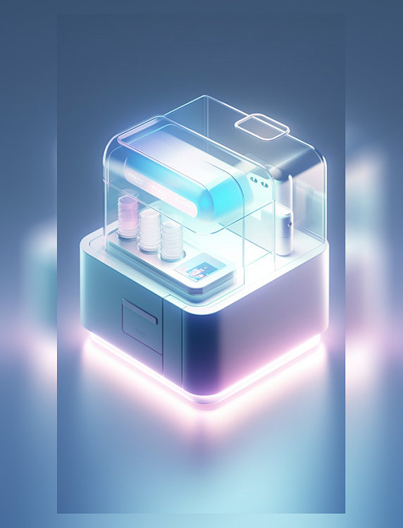 商务风玻璃质感霓虹灯光图标图标icon