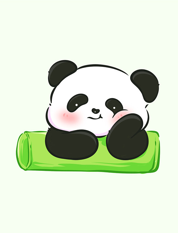 可爱熊猫元素
