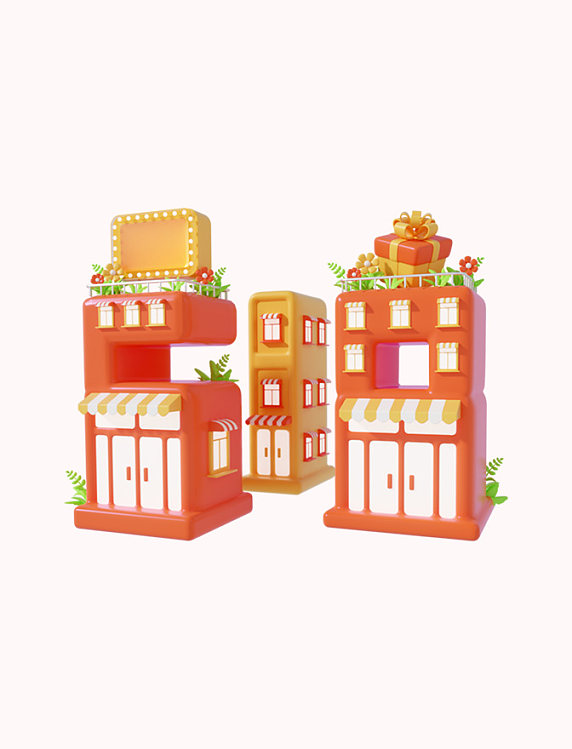 618大促3D立体电商大促数字